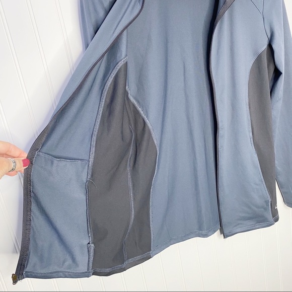 CHAMPION Athletic Jacket Full Zip Blue & Black Colorblock XS - Picture 3 of 8